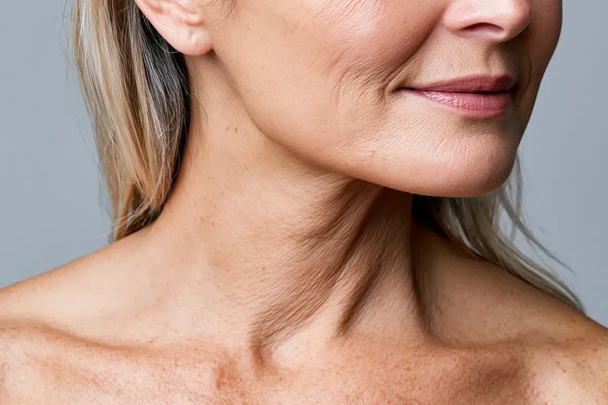 Mermaid Facial for neck wrinkles and chest dehydration